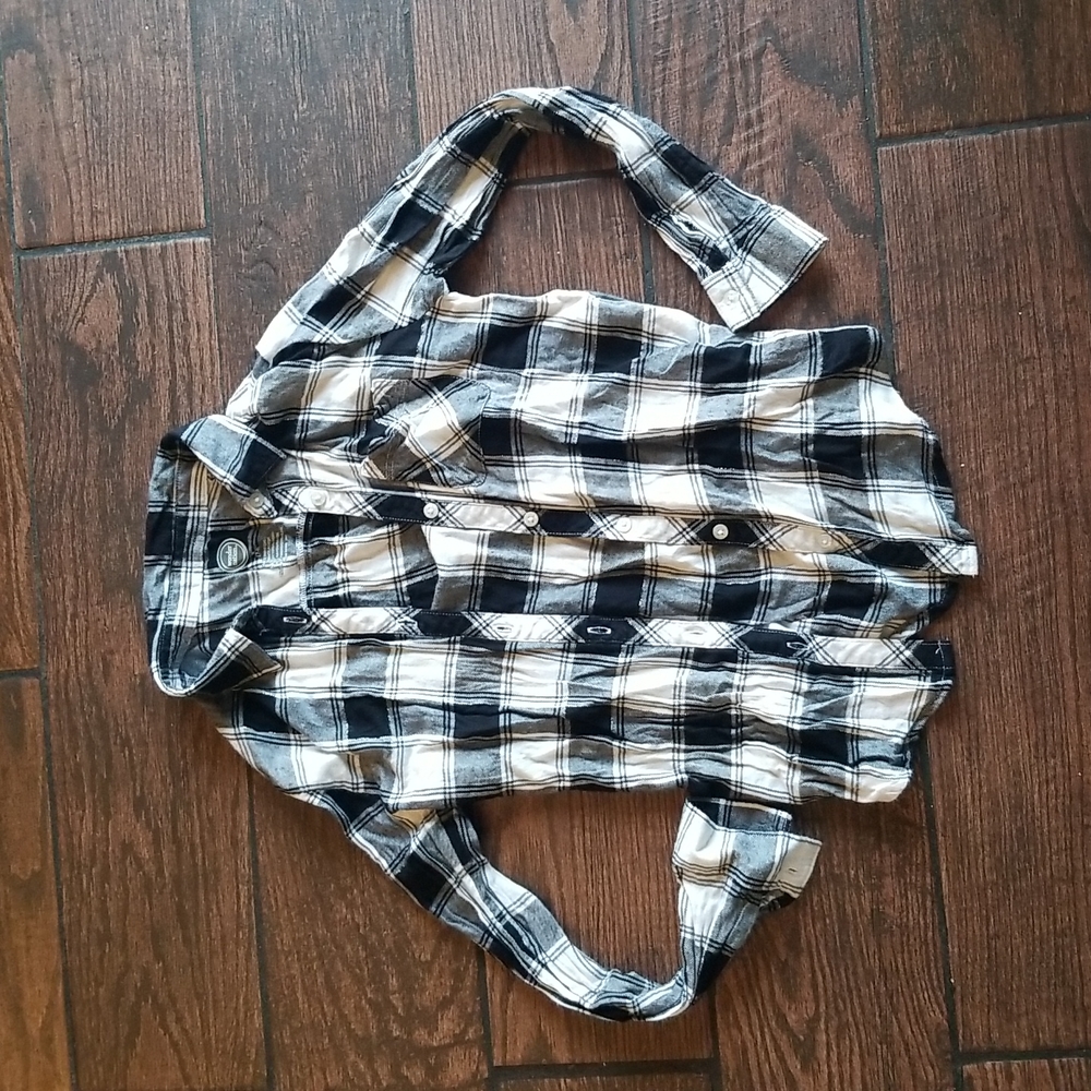 Wonder Nation girls plaid blouse